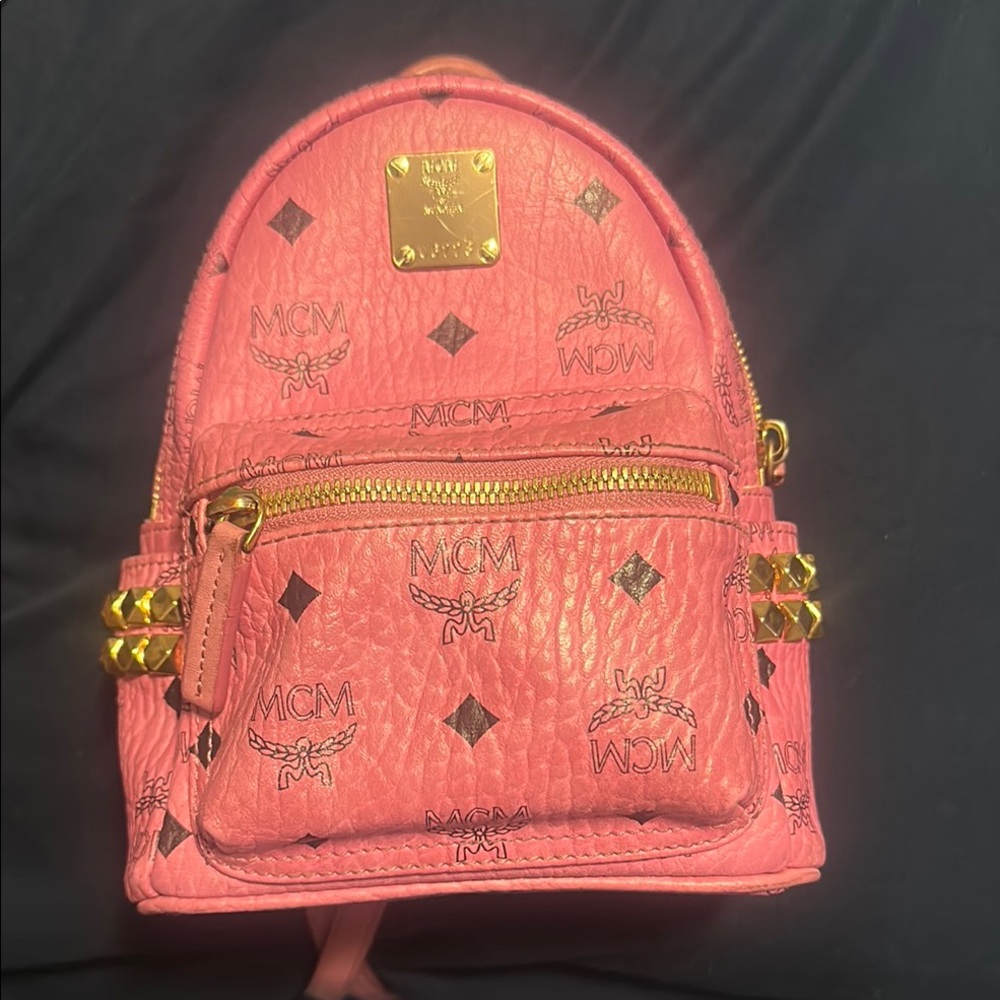 Mcm Pink Mini Backpack - image 1
